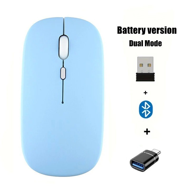 Mouse óptico inalámbrico USB portátil de 2.4GHz, varios colores, modos duales, USA, imagen 9