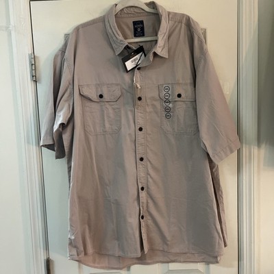 Redhead Shirt Mens Sz 2XL Short Sleeve 100% Cotton Button Up Pockets
