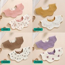 Baby Bibs for Girl Cotton Bibs Baby Drool Bib sdouble-sided  4 Packs 