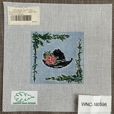 Handpainted Needlepoint Canvas Hawaiian Hat Must Read Description