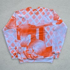 Vintage 90s Basketball AOP Crewneck sweatshirt Art NBA sneakers VTG Hoops Net