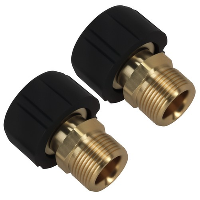 #ad 2PCS M22 Brass Adapter for Pressure Washer 14mm to 15mm Female 5000 PSI $13.11