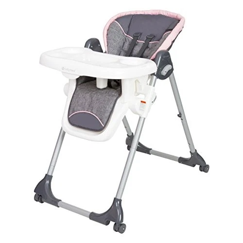 Silla Alta Baby Trend Dine Time 3 en 1 Rosa Estrella Asiento Plegable Ajustable Foto 3 de 4