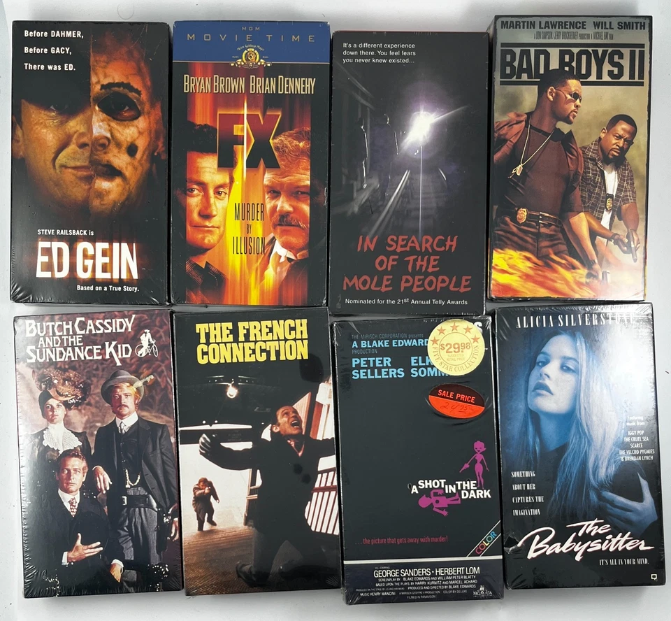 Sealed VHS Lot 14 Ed Gein Bad Boys II Butch Cassidy French Connection Cocoon - Image 2 of 3