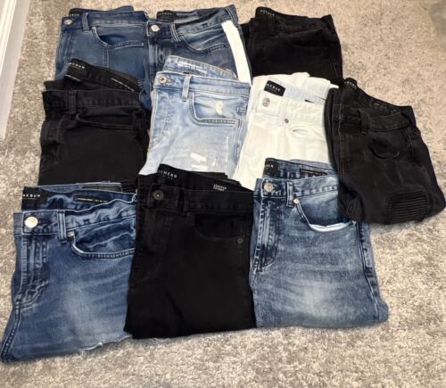 Pacsun And H&M Mens Jean Denim Lot Of 10 Pieces (Size 30) *SHIPS NOW* - 第 1/21 張圖片