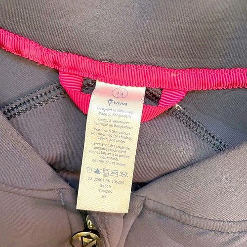 Ivivva Girls Greyvy OuterSpace Track Jacket, Size 14 - Picture 4 of 6