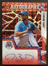 2022 Mosaic Rookie Auto Choice Fusion Red #RAM-BR Jake Brentz Kansas City Royals