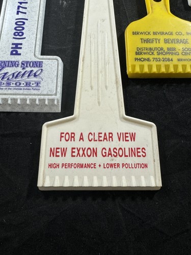 Vintage Advertising Plastic Ice Scraper Scrapers Lot of 10 - Bild 2 von 8