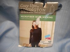COZY UPS COVINGTON WOMEN'S COTTON BLEND CREW NECK TOP SHIRT SIZE M OFF WHITE