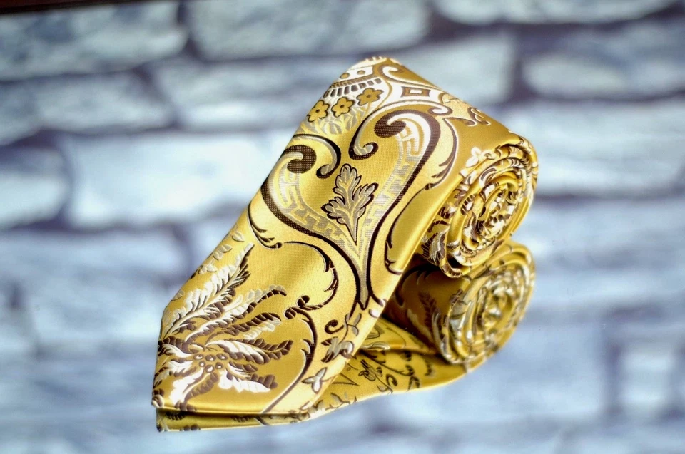 Gravata Lord R Colton Masterworks - Edição Limitada Gravata Dourada Bristol - Nova - Imagem 3 de 4