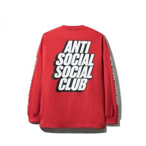 anti social social club red t shirt