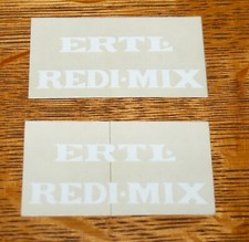 Vintage Original Ertl Redi-Mix Cement Mixer Stickers