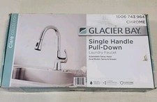 Glacier Bay Clare Single Handle Pull Down Laundry Utility Faucet in Chrome READ 