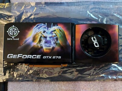 RARE Tested GOOD BFG NVIDIA GeForce GTX 275 PCIe 896MB Graphics Video Card GPU