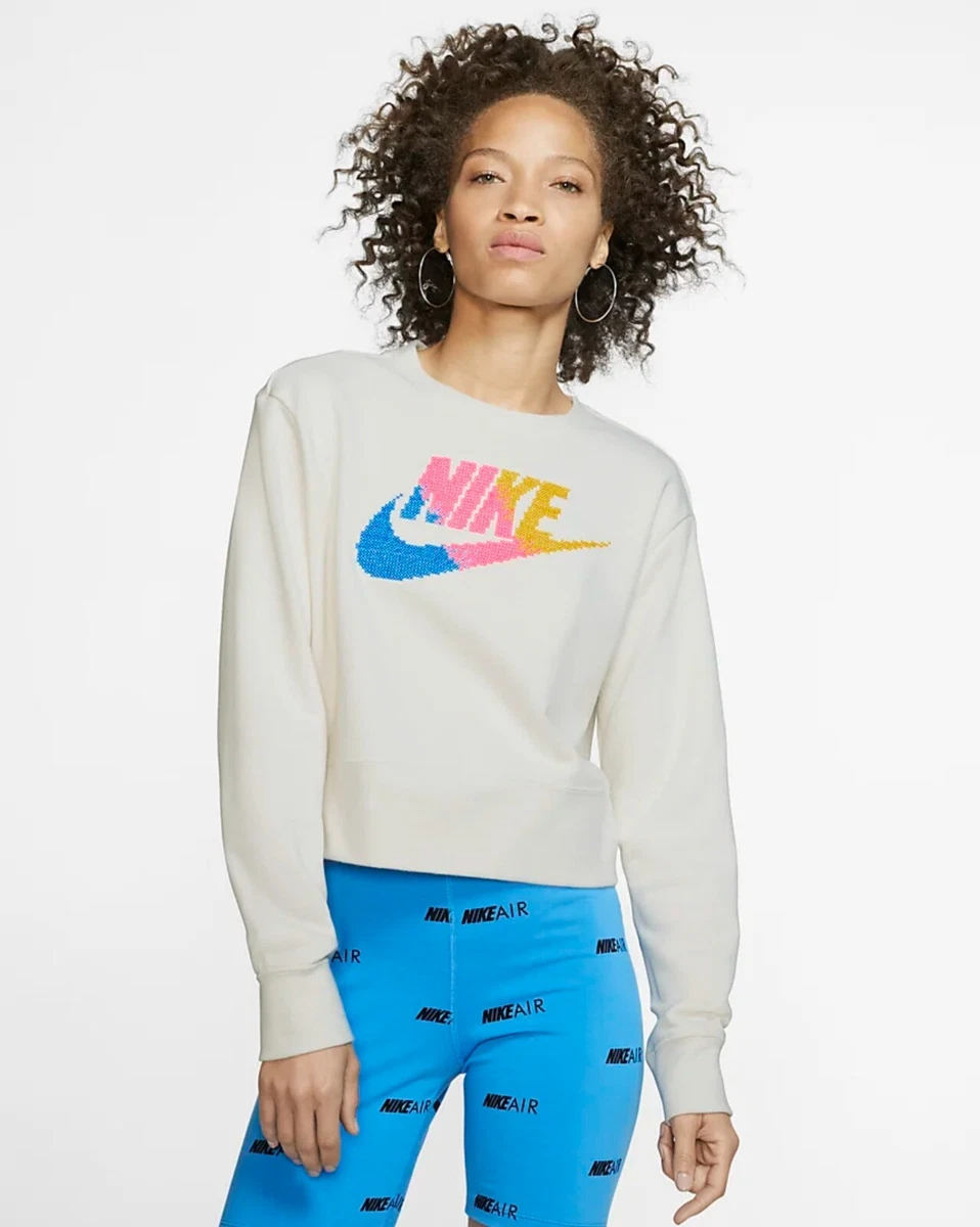 Nike women's cropped crew neck sales