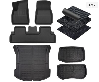 Tesla Model 3 All Weather Floor Mats Front Trunk Mats 2021-2023 Liner 6-Set