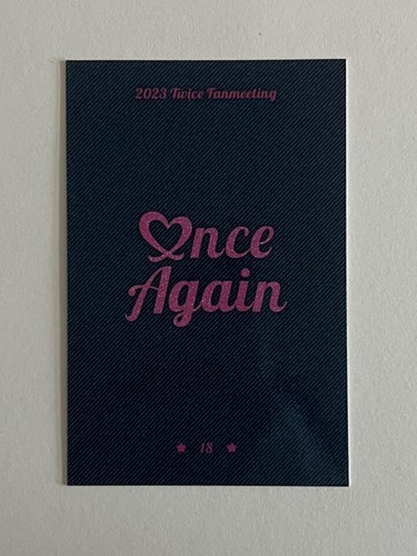 TWICE 8th Anniversary Fan Meeting ONCE AGAIN MD Trading Card Photocard + Benefit - Picture 98 of 160
