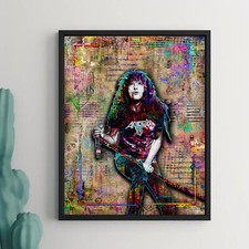 ANTHRAX JOEY BELLADONNA  18x24in Poster, Anthrax Singer Pop Art Free Shipping US