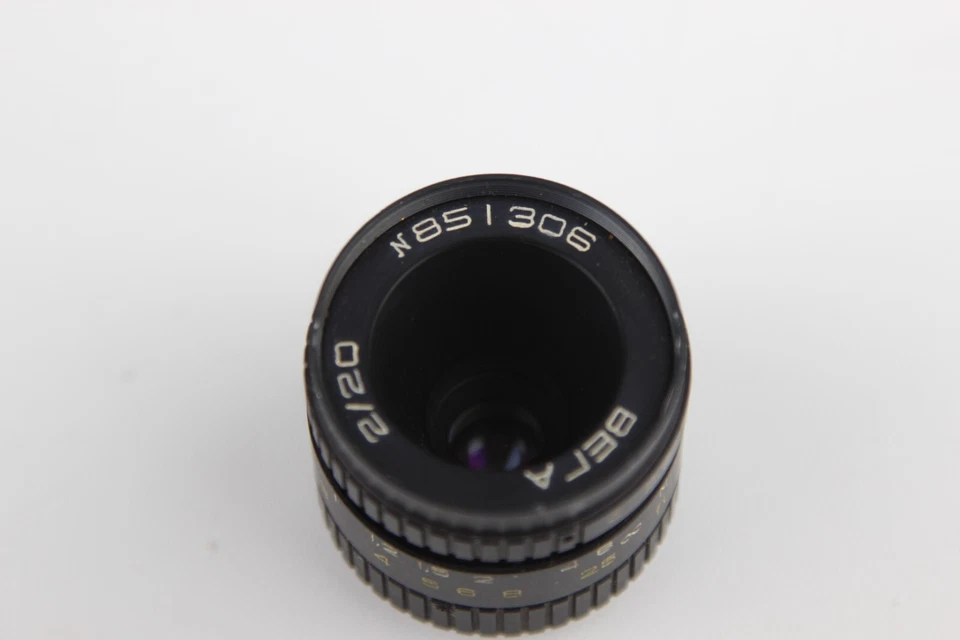 Soviet VEGA-73 lomo 2/20mm USSR Openar Tevidon Movie lens M25 C-mount - Image 4 of 4