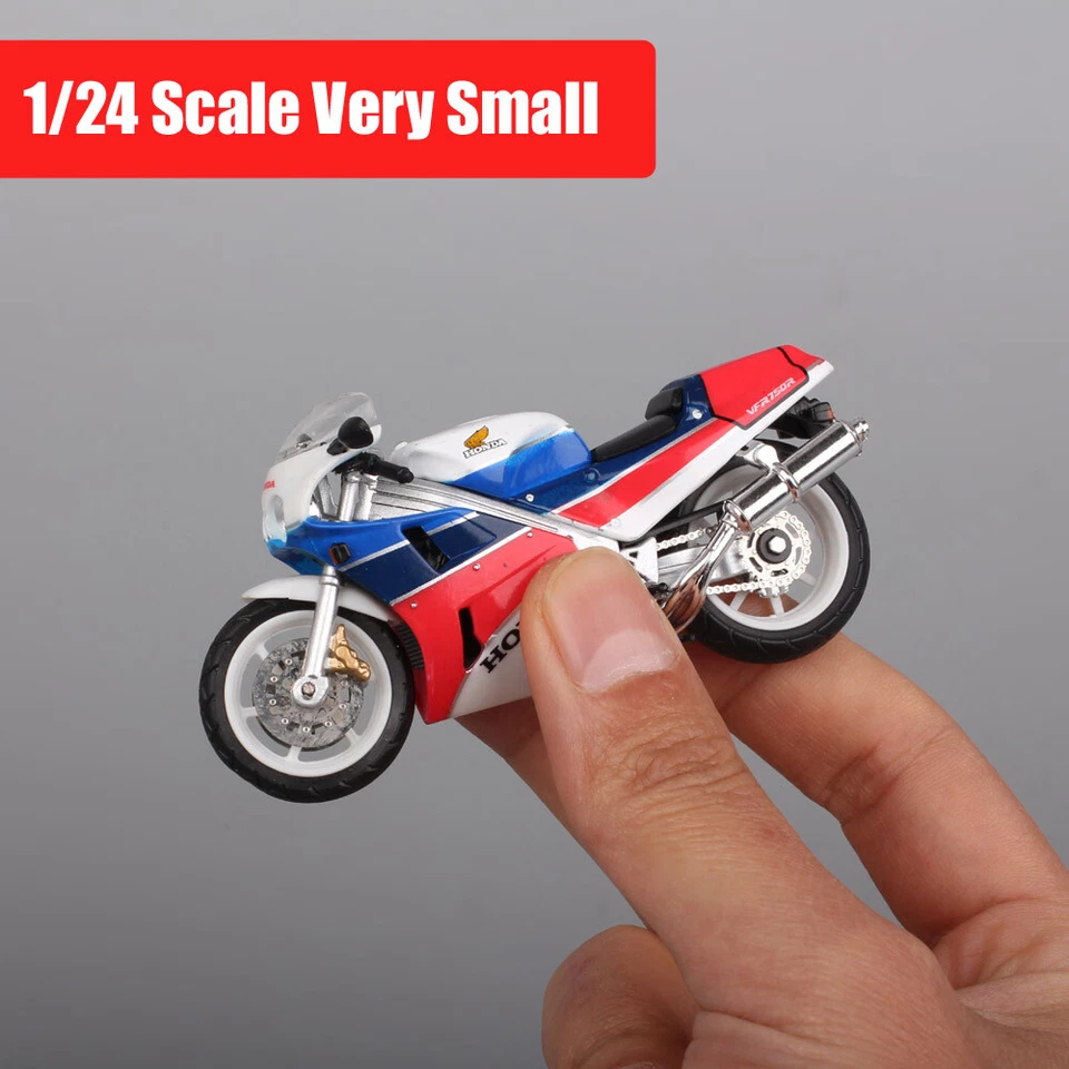 1/24 Tiny Scale Honda VFR750R RC30 1987 Diecast Motorcycle Model Racing Bike Toy - Image 4 of 4