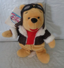 NWT - Disney Store - Pilot Winnie Pooh - 8" Mini Bean Bag Plush