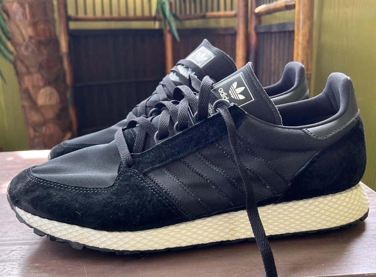 adidas gazelle silver green womens Adidas Forest Grove Black/White
