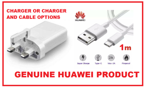 Huawei SuperCharge 4.5A HW-050450B00 Mains Charger USB Type C Cable (options) - Photo 1/9