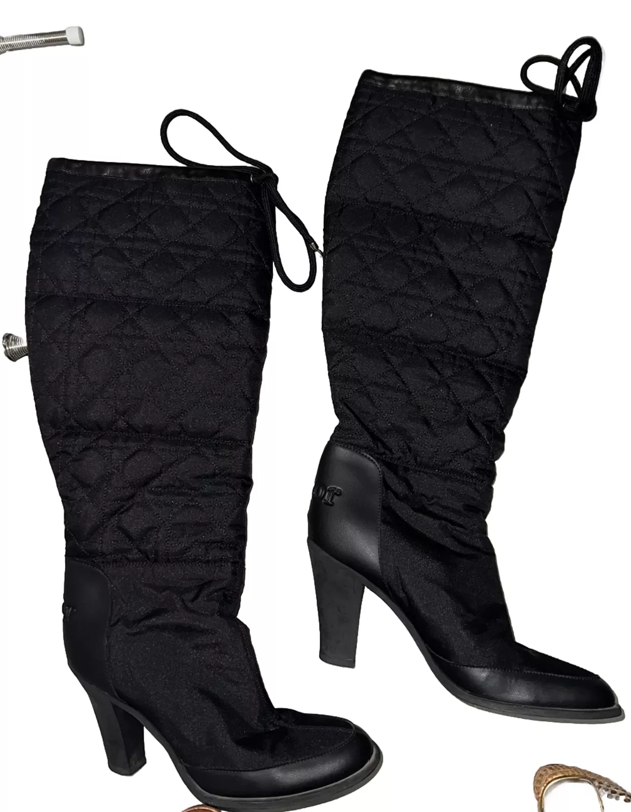Bottes à talons Dior noir EU 37,5 US 7,5