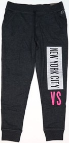 New Victoria's Secret Silver Bling "New York City" Relaxed Fit Jogger Pants M