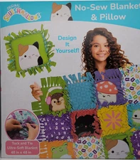 Squishmallows No Sew Blanket & Pillow New! *Free Shipping*