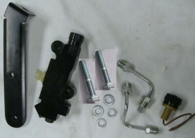 Black Disc Drum Proportioning Brake Valve + Bracket & 9/16'' & 1/2'' Port Lines