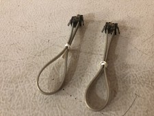 2-Pack Telephone Landline Extension Cord-Straight Wired-8" Long, 6P4C RJ-11-New