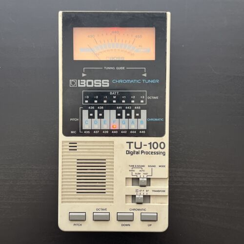 Boss TU-100 Chromatic Tuner Made in Japan Original Working Good Condition - Picture 1 of 8