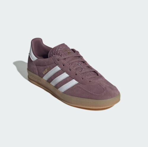 W Adidas Gazelle Indoor Shadow Fig / Cloud White / Gum IH5483 Women - Picture 4 of 6