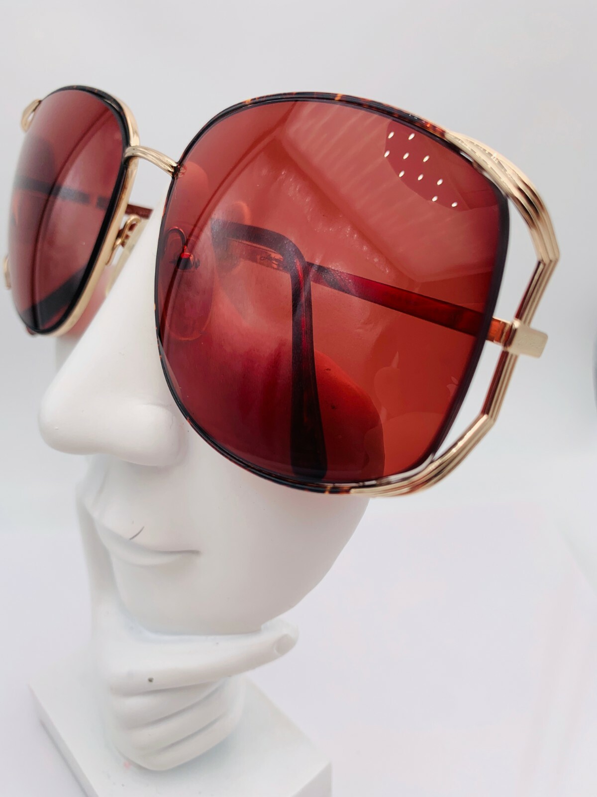 Vintage Harve Benard Ambassador Tortoise Gold Oval Sunglasses Japan FRAMES ONLY