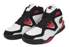 CHAMPION ZONE US1 MID CPS10522M BLACK/RED SCARLET Men's Casual Sneaker Shoes