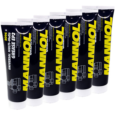 6x 230 g MANNOL Universalfett EP-2 Multi.MoS2 Grease Schmierstoff Fett Universal