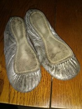 Vintage Capezio Ballet Silver 1965 Child Size Decorative