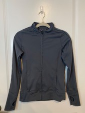 Rodan + Fields Womens Size Xs Grey Nylon Spandex Full Zip Athletic Jacket R+f