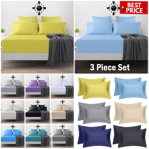 Egyptian Cotton Fitted Sheet Set with 