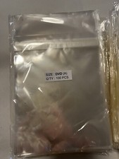 100 Clear Cello Bags, 10  X 6.5  DVD, Cd Storage Or Whatever You Need