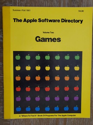The Apple Software Directory - Vol. 2 - Games - 1981 - WIDL Video - Vintage
