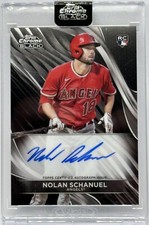 2024 Topps Chrome Black Nolan Schanuel Rookie Base Auto #CBA-NS Angels