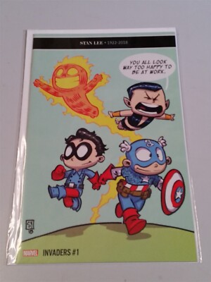 INVADERS #1 SKOTTIE YOUNG VARIANT NM+ (9.6 OR BETTER) MARCH 2019 MARVEL COMICS