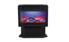 Amantii Freestanding Electric Stove, Bay Window, Remote, Blower, Free Shipping