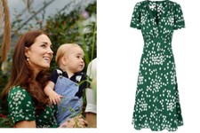 SUZANNAH LONDON RARE Budding Hearts Silk Princess tea dress ASO size 10