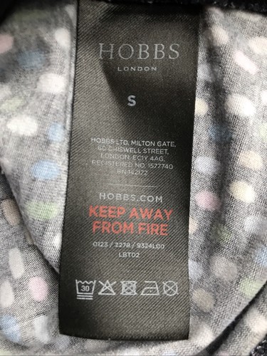 Hobbs 3/4 Sleeve Jersey 99% Viscose,Collated V Neck Size S Excellent Condition - Picture 8 of 18