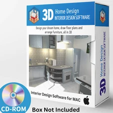 Sweet Home 3D - Graphic Interior Design CAD Architect Software for MAC on CD-ROM