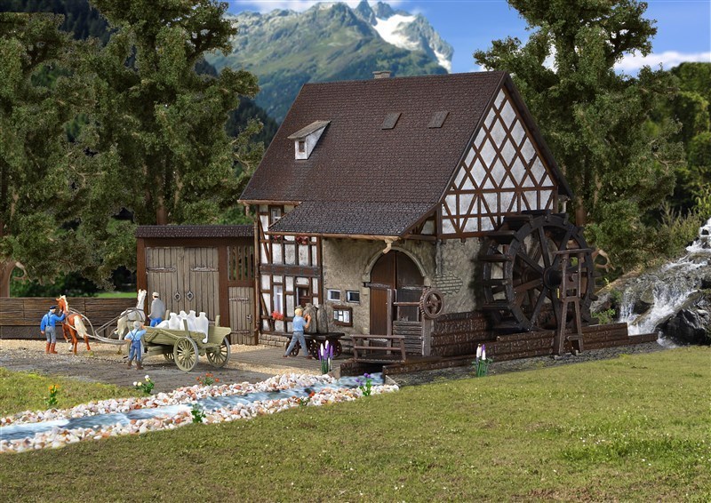 Vollmer H0 43687 - Getreidem&uuml;hle L 16 x B 14,8 x H 12 cm Bausatz Neuware