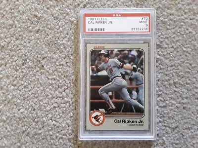 Cal Ripken JR 1983 Fleer #70 2nd Year Card - PSA 9 MINT - MLB